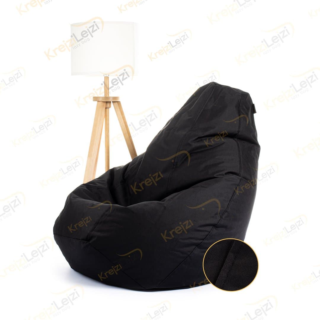 Jumbo XXL Lazy Bag - Crna